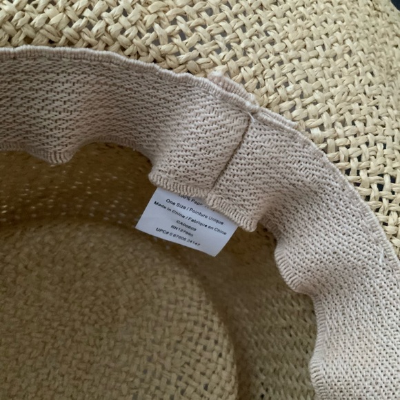 Straw Fedora Hat Unisex Style Adult One Size BRAND NEW Beach pool Vacation - Picture 6 of 10